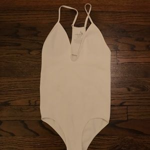 Free People White Bodysuit XS